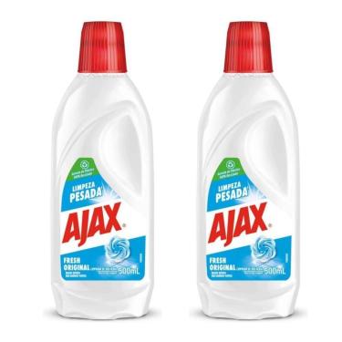 Imagem de Kit 2 Limpador Diluível Ajax Fresh Limpeza Pesada 500ml