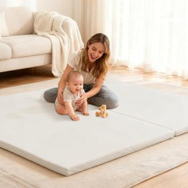 Imagem de Tapetes de brincar para o chão, tapete de cercadinho de 203 x 203 cm