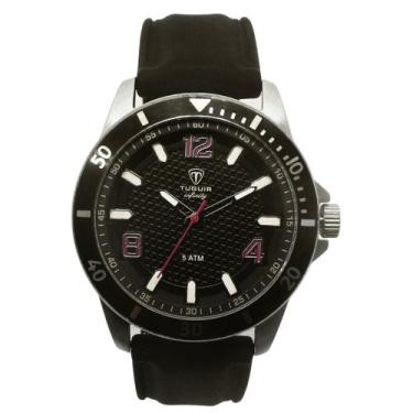 Imagem de Relógio Masculino de Aço Tuguir Infinity 9169B Prata Preto