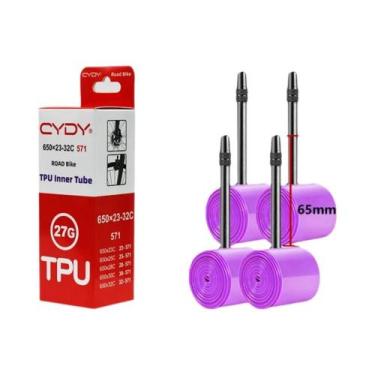 Imagem de Câmara De Ar TPU Para Bicicleta De Estrada 650C 27g 650x23C-32C Válvul