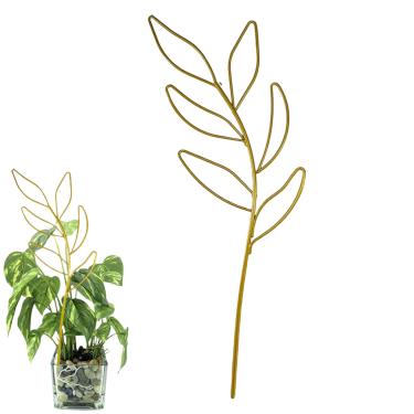 Imagem de Trellis de plantas internas, pequenas treliças para plantas em vasos, As folhas moldam treliças de jardim de metal para escalar, Suprimentos de jardim, apoio de escalada, planta doméstica para