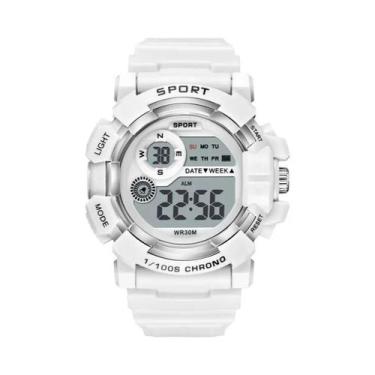 Imagem de Relógio Digital Esportivo Masculino À Prova D'Água Cronômetro Alarme R