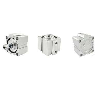 Imagem de Série SDA63 Cilindros de ar compactos de 63 mm Série SDA63 Cilindro pneumático de ar de dupla ação (SDA63X80, magnético CS1-J2PCS)