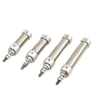 Imagem de CDJ2B10 CDJ2B16 Mini cilindro pneumático de pistão pneumático 10 * 15 16x50 Mini cilindro pneumático de dupla ação (curso 25 mm, furo CDJ2B 16 mm)