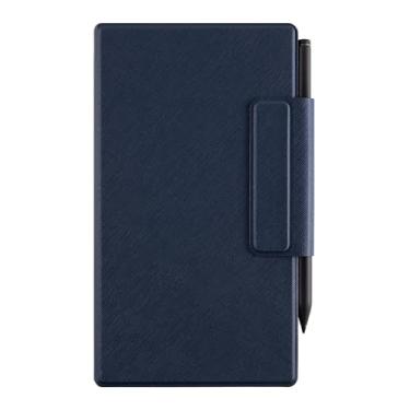 Imagem de BOZHUORUI Capa magnética para notável Paper Pro Move (7,3 polegadas, lançado em 2025) | Design de fivela de caneta | fina e leve | estilo fólio de livro | Capa de couro PU com hibernar/despertar (azul