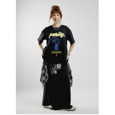 Imagem de Camiseta t-shirt oversized purity preto - jayjam rockwear, G