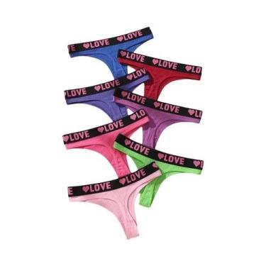 Imagem de Calcinhas De Algodão Femininas De Cintura Baixa Respirável 7 Peças Sex