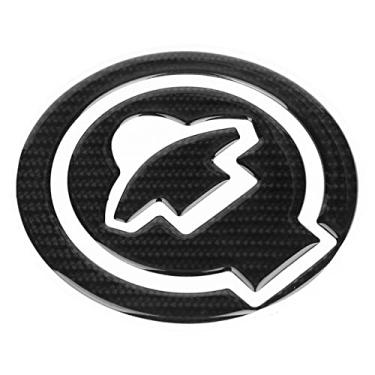Imagem de Generic Adequado para Adesivo de Emblema de Decoração de Capa de Fibra de Carbono | Nunca Desbote Adesivos à Prova D'água para Decoração de Carro | Fácil Instalação Adequada para Fãs