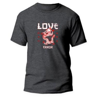 Imagem de Camiseta Básica Algodão Premium Estampa Digital Love Error - Pavesi, G