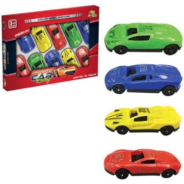 Imagem de Mini Carrinhos 10 Peças Carro Miniatura Roda Livre Conjunto - Art Brin
