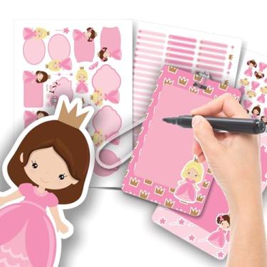 Imagem de Etiqueta Escolar Menina com TAG + Caneta (Princesa, Etiquetas + 2 TAGs)