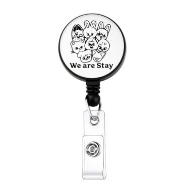 Imagem de Emblema coreano Sk-ds presente de personagem Sk-ds para fãs do grupo coreano We are S Cartoon Member Badge Reel Gift K-pop Lover Gifts (emblema SKZ)