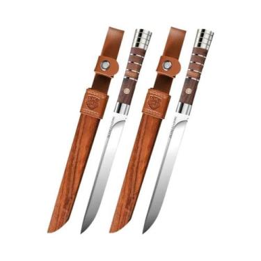 Imagem de Conjunto De Facas Para Cortar Carne Em Aço Inoxidável M390 Ultra-Afiad