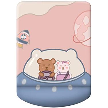 Imagem de Apoio de braço de computador Suporte de braço de computador bonito descanso de mão criativo para teclado, mouse pad de silicone espesso, almofada de pulso personalizada para meninas e escritório (cor