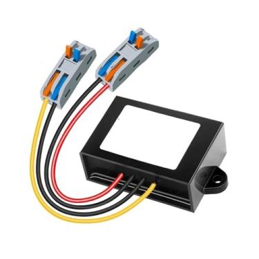 Imagem de WWECCQIJ 9-36V 12V 24V para 24 Volts regulador de tensão DC DC Boost Buck conversor fonte de alimentação para carro 24V com conector rápido (verde, 9-36V_24V)