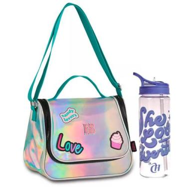 Imagem de Lancheira Térmica + Garrafa ul Rebecca Bonbon Holográfica - Clio