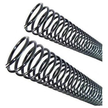 Imagem de Espiral para Encadernação Preto 45 mm para 400 folhas 16un - Cassmar