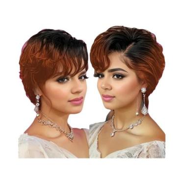 Imagem de Peruca De Cabelo Humano Com Renda Frontal 13x4 Para Mulheres, Corte Pi