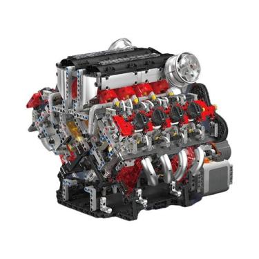 Imagem de Modelo De Carro De Blocos De Montar Motorizado Com Motor Elétrico LSX4