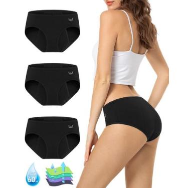 Imagem de Roupa íntima menstrual TANSTC de alta absorção para mulheres após o pa