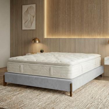 Imagem de Base Cama Box King Size 203cm Orgânica Thor Bouclê