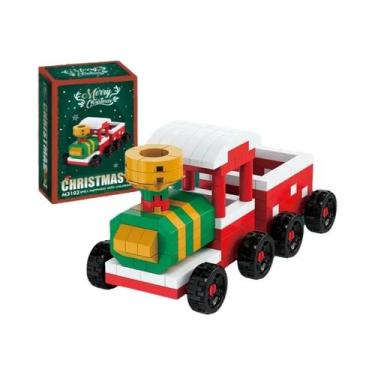 Imagem de Blocos De Montar Micro Do Papai Noel E Renas, Jogo De Dominó DIY, Queb