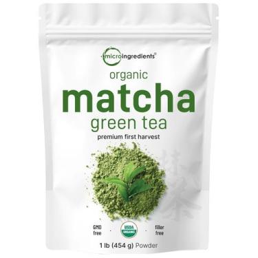 Imagem de Microingredientes em pó de chá verde Matcha 454g orgânicos - Micro Ing