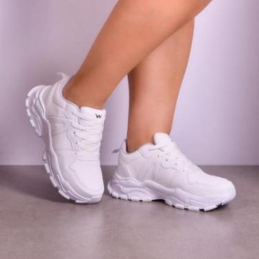 Imagem de Tenis Casual Feminino Plataforma Lançamento Confortável Tradicional-Feminino