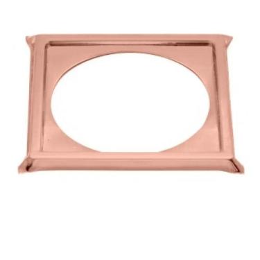 Imagem de Porta Grelha Ralo Click 10x10 Suporte Rose Inox - Montelar Acabamentos