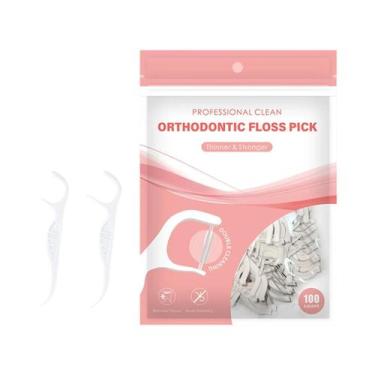 Imagem de Fio Dental Ortodôntico Tamanho Família Para Aparelhos, Palitos Interde