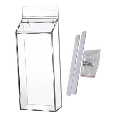 Imagem de predolo Porta-folhetos para uso externo, porta-documentos, caixa para brochuras imobiliárias, caixa para panfletos, Claro