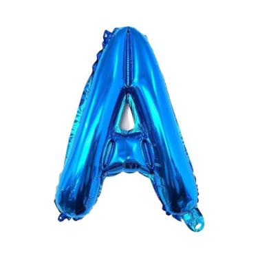 Imagem de Balão De Letras Azul Dourado De 40 Polegadas Para Decoração De Anivers