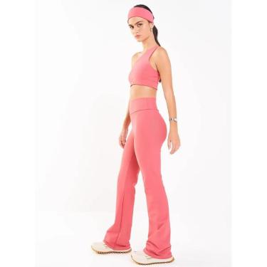 Imagem de Calça Legging Colcci Sport Perfect Fit Flare Rosa-Feminino