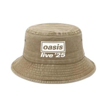 Imagem de Chapéu Bucket De Denim Lavado Com Estampa Retrô, Proteção UV, Moda Ao 