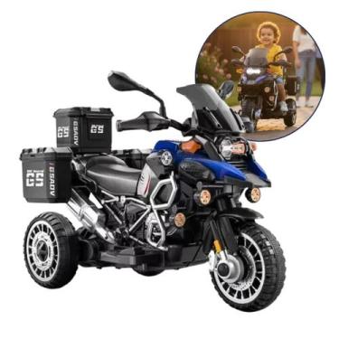 Imagem de Moto Motinha Elétrica Infantil 6V Com Luz Som E Buzina Bivolt Recarreg