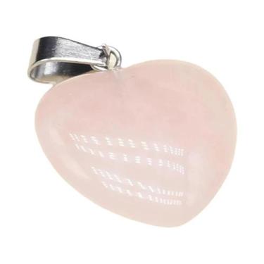 Imagem de Pingentes De Cristal Em Formato De Coração De Quartzo Rosa Turquesa E 