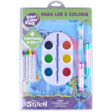 Imagem de Livro para Colorir Super Color Pack Stitch  Dcl Livro para Colorir Super Color Pack Stitch Dcl