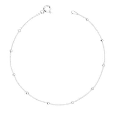 Imagem de Pulseira Veneziana com Bolinhas em Prata 925 - MIT Joias