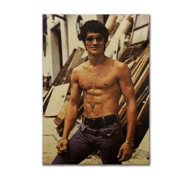 Imagem de Pôster Bruce Lee Vintage Retro Kraft Paper 51,5x36cm