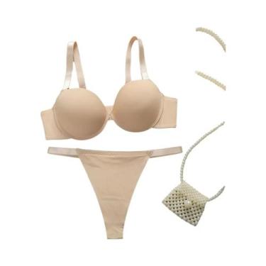 Imagem de Conjunto De Sutiã Com Aro Push up Para Seios Pequenos, Lingerie Sexy C