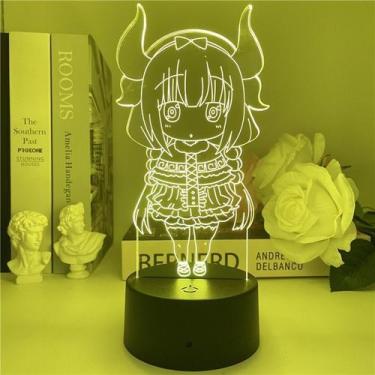Imagem de Luz noturna LED 3D Miss Kobayashi's Dragons Maids KannaKamuis - yiweis