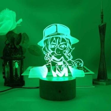 Imagem de Luz noturna LED 3D Bungos Strays Dogs Dazais Osamus Color Ch - Yiweisa