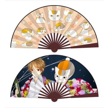 Imagem de Ventiladores dobráveis Ventilador portátil Anime Natsume's friends x2 