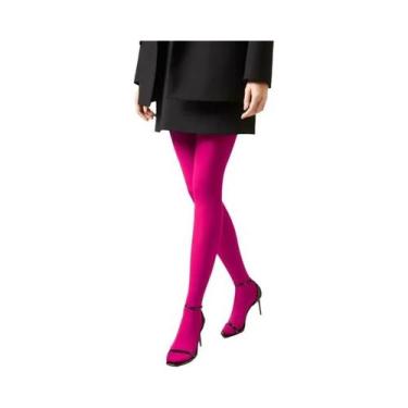 Imagem de Meia-calça Feminina Vintage Vermelha Y2K Elástica Slim Fit Para Primav