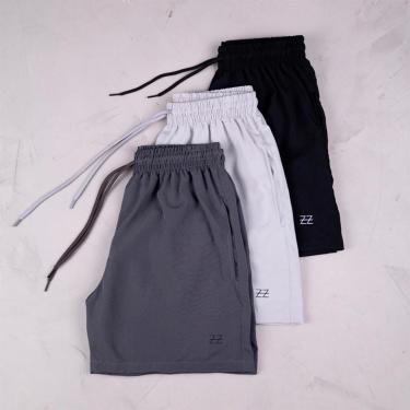 Imagem de Kit 3 Bermudas Masculinas Academia Treino Praia Corrida Shorts Elástico Luzzoo-Masculino