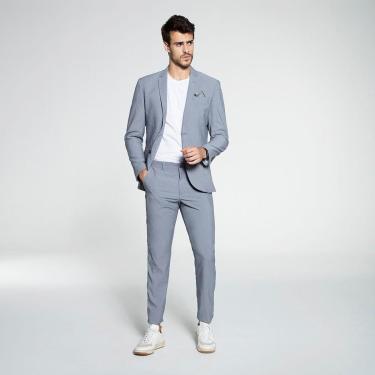 Imagem de Costume Masculino Alfaiataria Básica Docthos Easy Waterproof Slim Costume Docthos Easy Slim Waterpro-Masculino