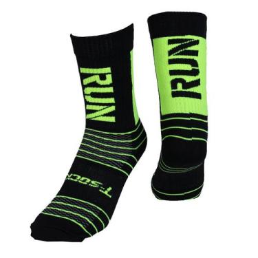 Imagem de Meia de Ciclismo Mtb Speed Corrida - RUN DOBLO - T-SOCKS , 33 ao 37, P