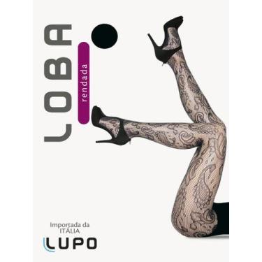 Imagem de Meia calça rendada loba 5187-01, Preto, P/M