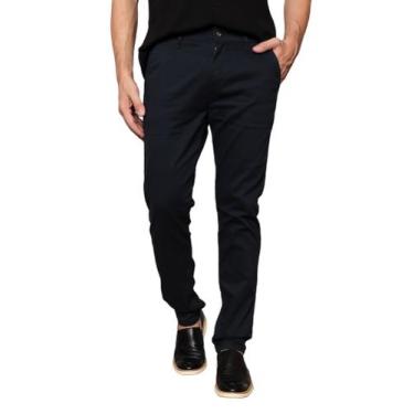 Imagem de Calça Social Masculina Sarja Esporte Fino Bolso Faca - Mitchelgutto, A