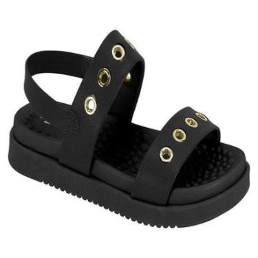 Imagem de Sandália Modare Papete Feminina Confort  Detalhes Dourados-Feminino